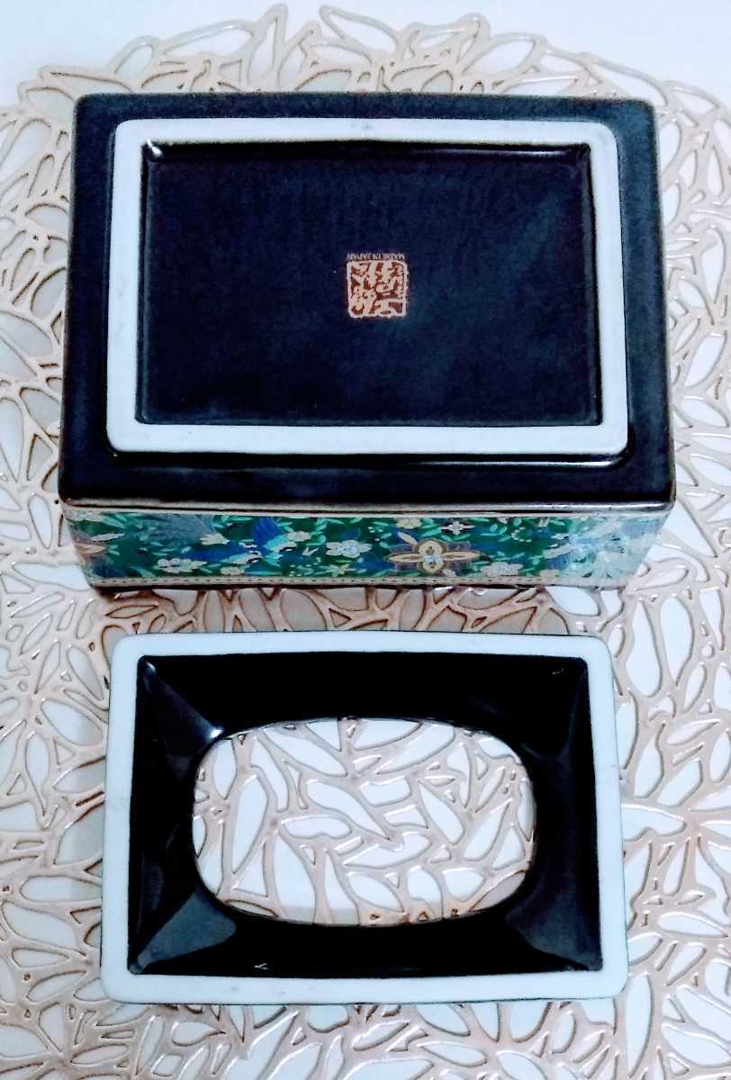 即決！ 新品 陶器製 美しい 花柄 ポケットティッシュケース ティッシュケース 日本製 アジアン雑貨_画像3