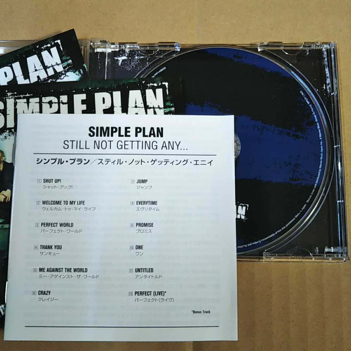 中古CD SIMPLE PLAN / シンプル・プラン『STILL NOT GETTING ANY ...』国内盤/帯有り/ステッカー付き WPCR-11920【1473】