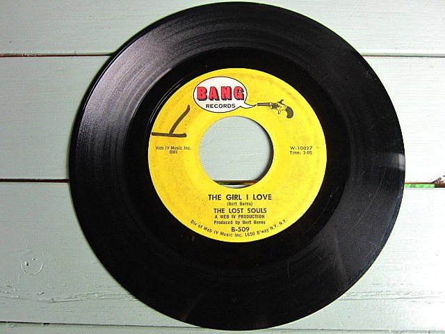THE LOST SOULS●THE GIRL I LOVE/SIMPLE TO SAY BANG RECORDS B-509●201210t1-rcd-7-rkレコード7インチ米盤ガレージロック60's_画像2