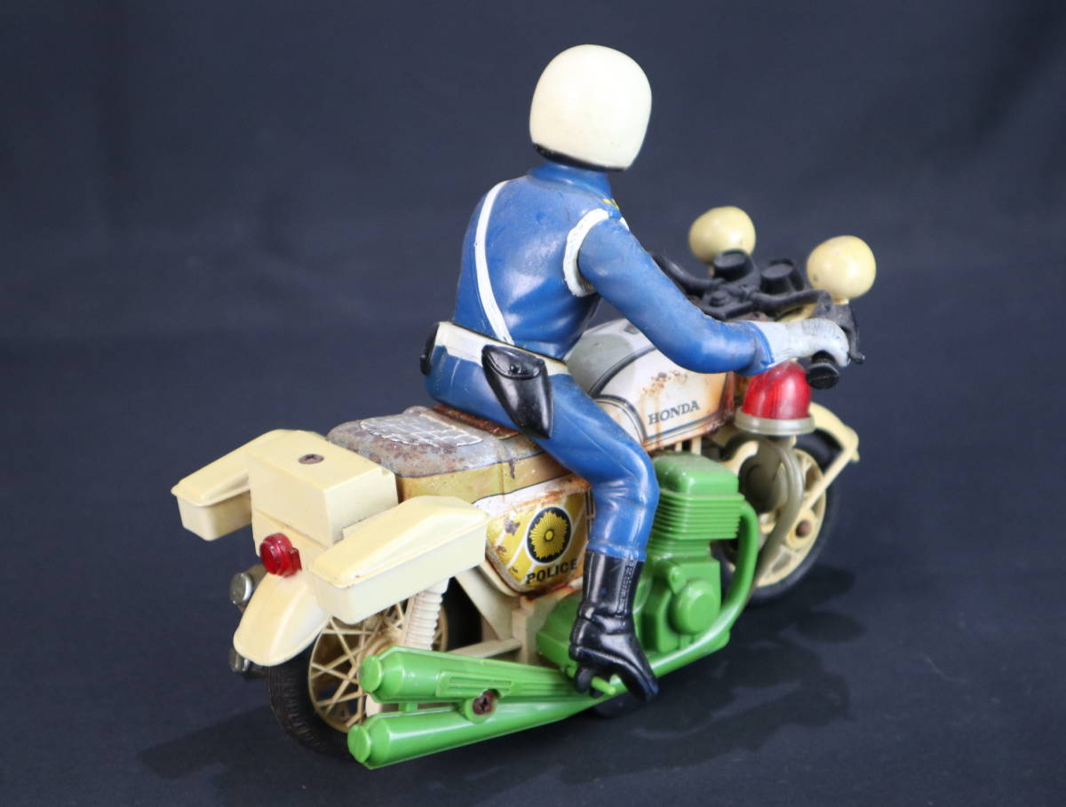昭和レトロ・ブリキのポリスバイク・ハンダ・日本製_画像9