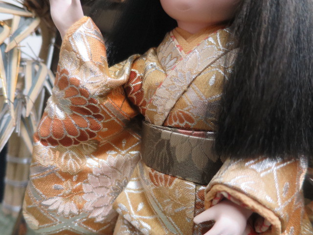 : prompt decision [ doll pavilion ][. cut ..D-364] costume doll * ichimatsu doll. doll hinaningyo * wood grain included doll ...