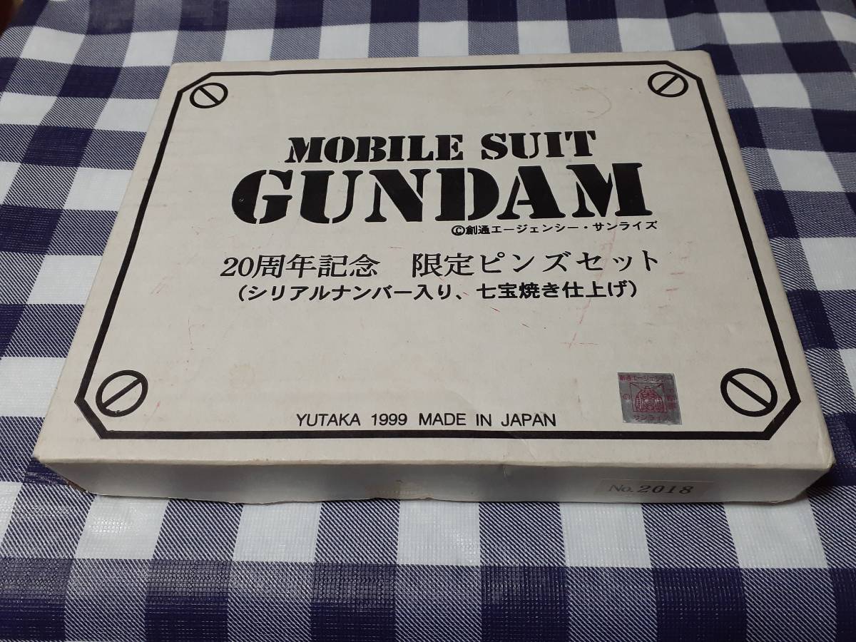 送料無料 MOBILE SUIT GUNDAM 20周年記念 限定ピンズセット 送料無料 MOBILE SUIT GUNDAM 20周年記念 限定ピンズセット