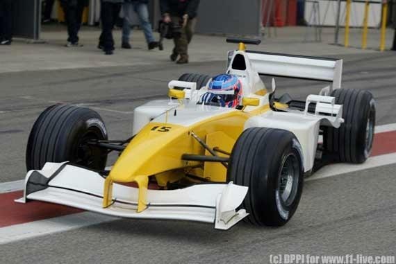 1/43ルノー F1 B201 テストカー バトン 2002 RENAULT バルセロナ_画像2