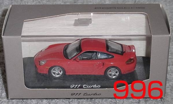 ポルシェ別注 1/43 911ターボ レッド(996) PORSCHE