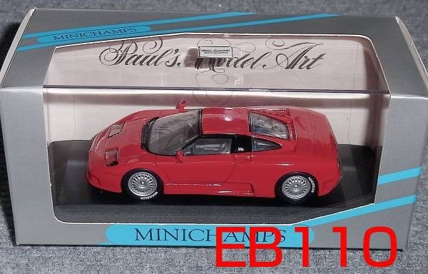 1/43 ブガッティ EB110 レッド BUGATTI MINICHAMPS