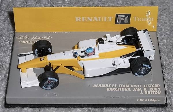 1/43ルノー F1 B201 テストカー バトン 2002 RENAULT バルセロナ_画像1