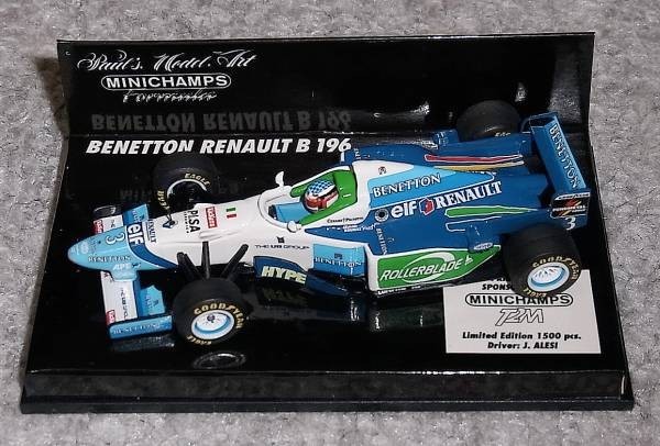 T2M別注 1/43 ベネトンルノー B196 アレジ フランスGP BENETTON