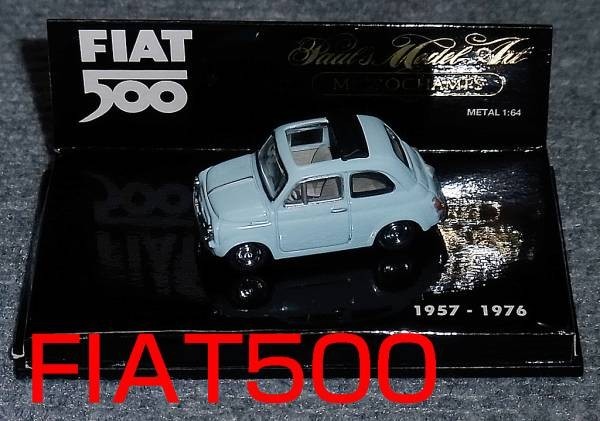 1/64 FIAT 500 オープン ライトブルー 1957-1976 フィアット500_画像1