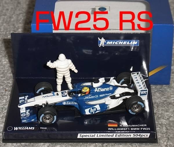ミシュラン別注 1/43 ウイリアムズ BMW FW25 シューマッハ 2003 WILLIAMS ラルフ
