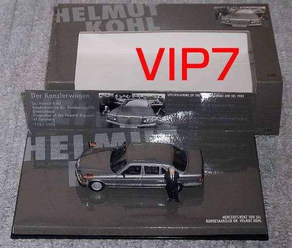 VIP7 1/43 メルセデス ベンツ500SEL ヘルムート kohl