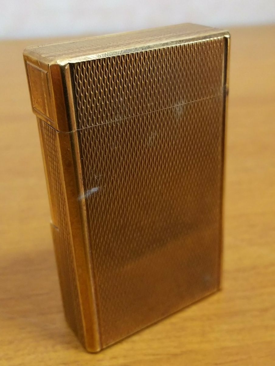 S.T.Dupont デュポン ガスライター LINE ライン1 フランス製 35×14×58㎜ 大型 ガス色赤 M9CZ88 共箱有__画像3