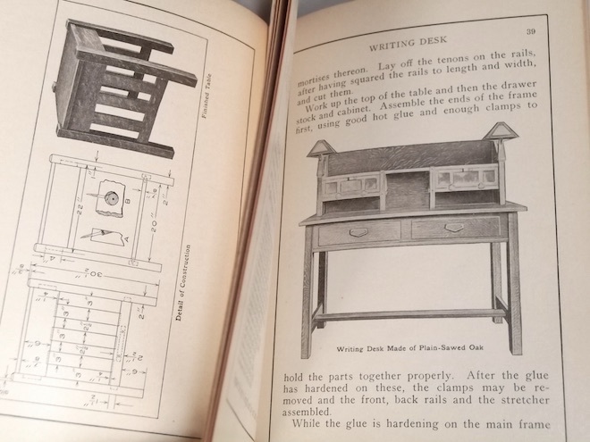 1912年 アンティーク 洋書 ミッション家具 自作法 アメリカ ビンテージ 家具 木工 テーブル 椅子 棚 机 DIY 設計図 図面 戦前 ディスプレイ_画像6