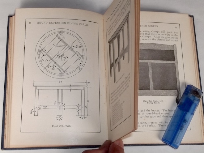 1912年 アンティーク 洋書 ミッション家具 自作法 アメリカ ビンテージ 家具 木工 テーブル 椅子 棚 机 DIY 設計図 図面 戦前 ディスプレイ_画像7