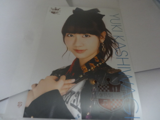 AKB48カフェ ショップ生写真ポスター第63弾 柏木由紀 9周年記念 