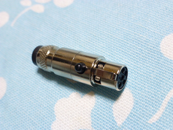 2.5mm4 ultimate ( female ) - KANN CUBE miniXLR 5 pin conversion adapter one body type high quality silver color ver