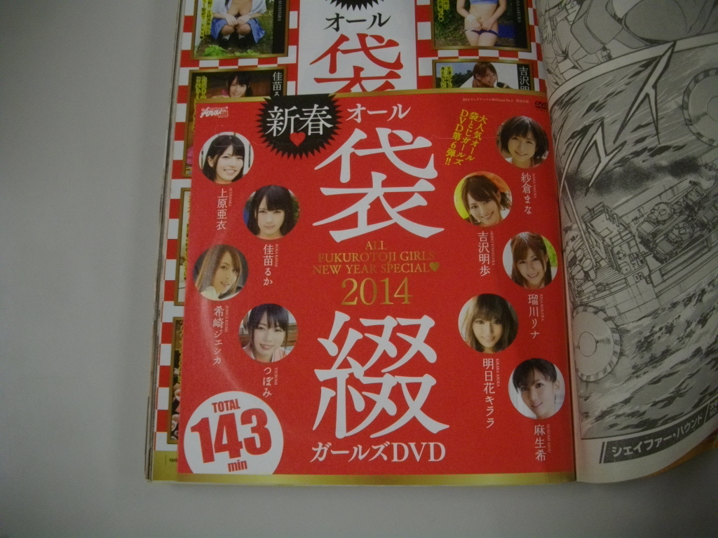 ヤングアニマル 嵐 2014年 No.2　喜屋武 ちあき 浜田 由梨 初脱ぎ 素人 娘 ヌード 袋とじ（未開封） 付録DVD（未開封） 上原亜衣 つぼみ 他_画像5