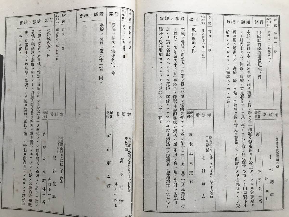 請願文パンフレット『第二十四回帝国議会 衆議院請願文書表 明治41年3月 請文第一四号』請願委竹越與三郎から衆議院議長杉山定一宛 01139_画像8