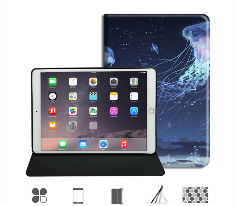 ガラスフィルム付き 2020年 iPad Air4 ケース 10.9インチ iPad Air 第4世代 ケース 手帳型 オードスリーブ機能 段階調整 スタンドタイプ 鯨_画像10