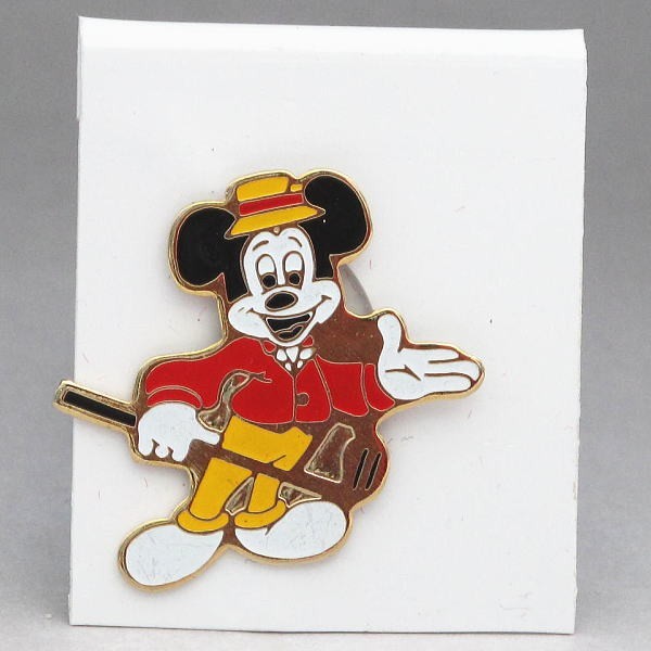  Disney Mickey Golf goru мех * значок 1970 годы metal производства картон есть не использовался товар 