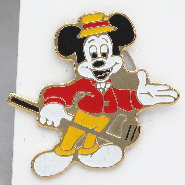  Disney Mickey Golf goru мех * значок 1970 годы metal производства картон есть не использовался товар 