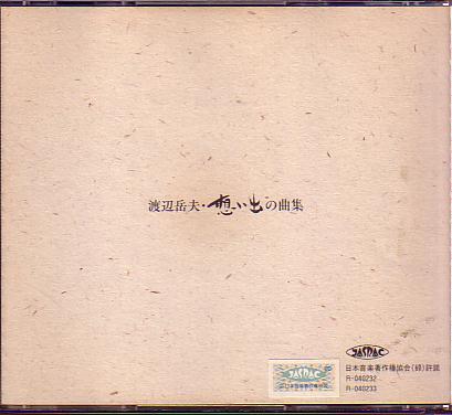 送料込即決　2枚組CD「渡辺兵夫 思い出の曲集」自主制作アニメ/キャンディ・キャンディ/機動戦士ガンダム/アルプスの少女ハイジ中古_画像2