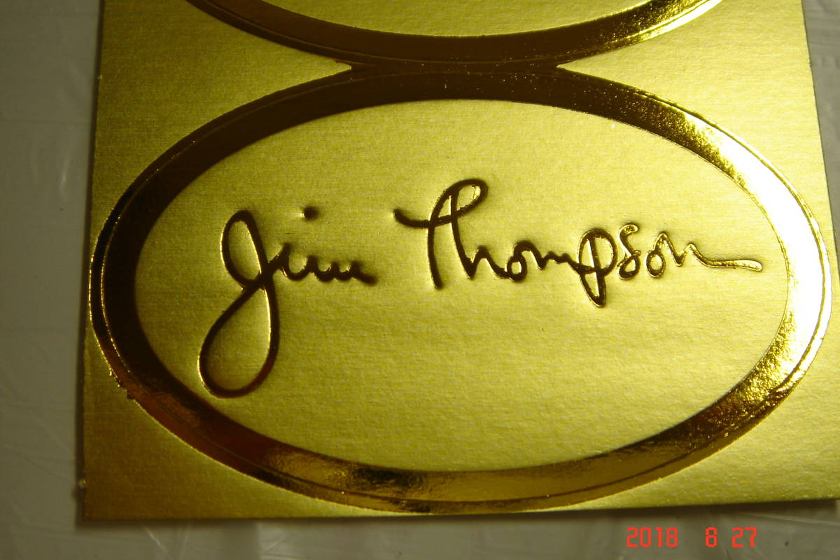 未使用新品　　JIM THOMPSON　（タイシルクのお店）シール５枚　_画像3