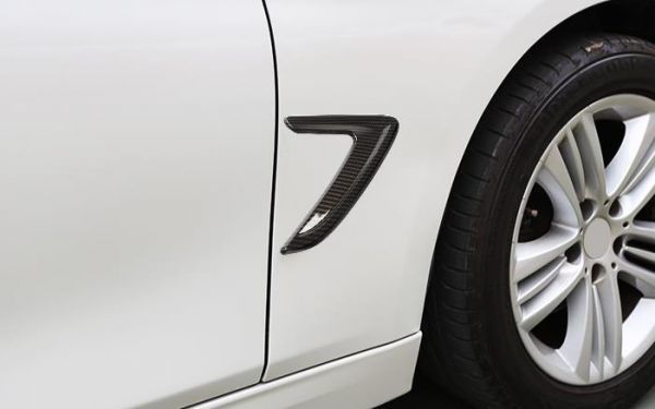 BMW　3シリーズ　F30　2013-2018年式　カーボン紋理　サイド フェンダーパネルカバー 2点セット　送料無料_画像1