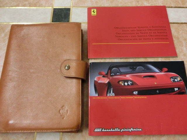 フェラーリ 550バルケッタ 取扱説明書 ハンドブック 限定車 純正品 新品