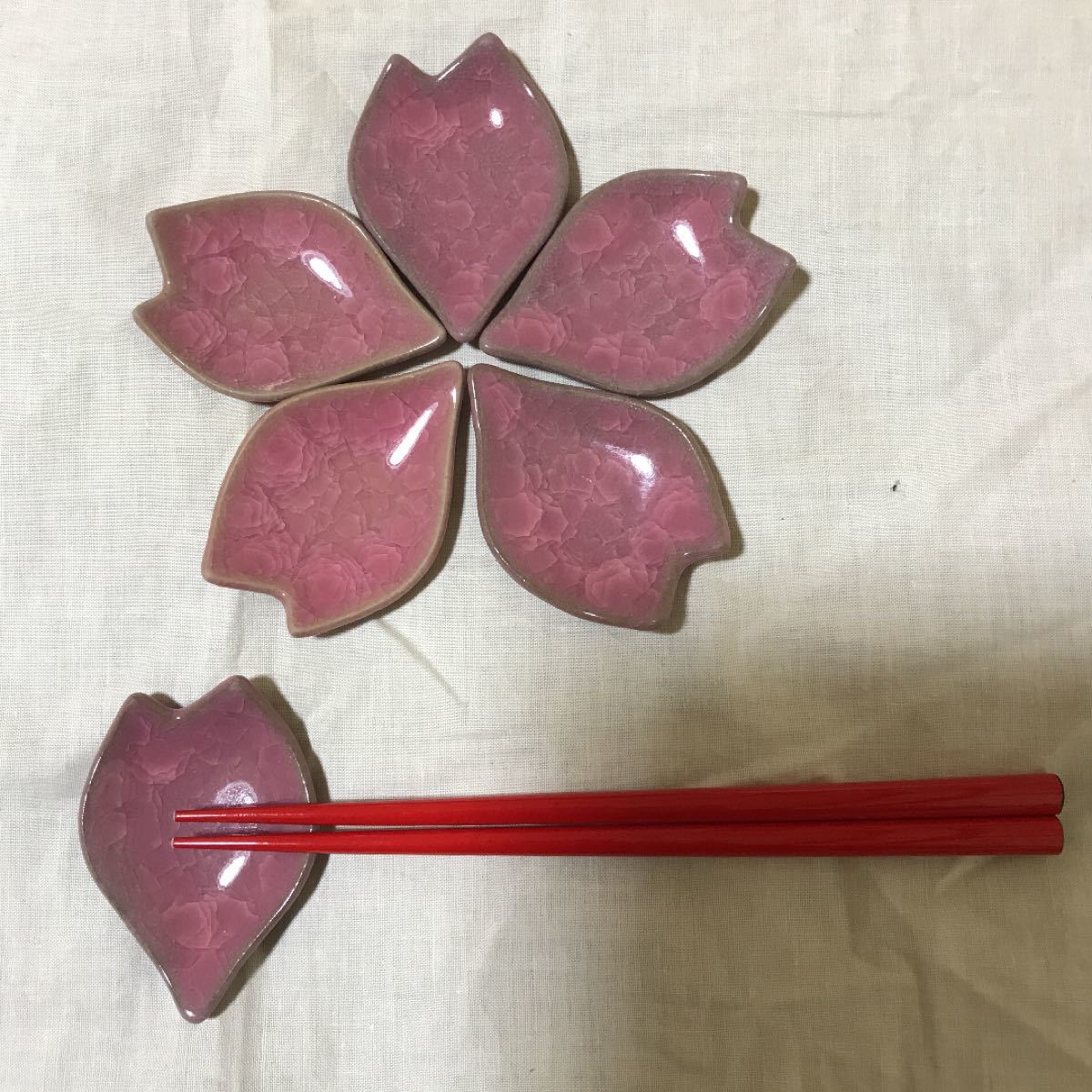 Paypayフリマ 桜の花びら箸置き 6個 No1 週末お値下げ Paypayフリマ 桜の花びら箸置き 6個 No1 週末お値下げ