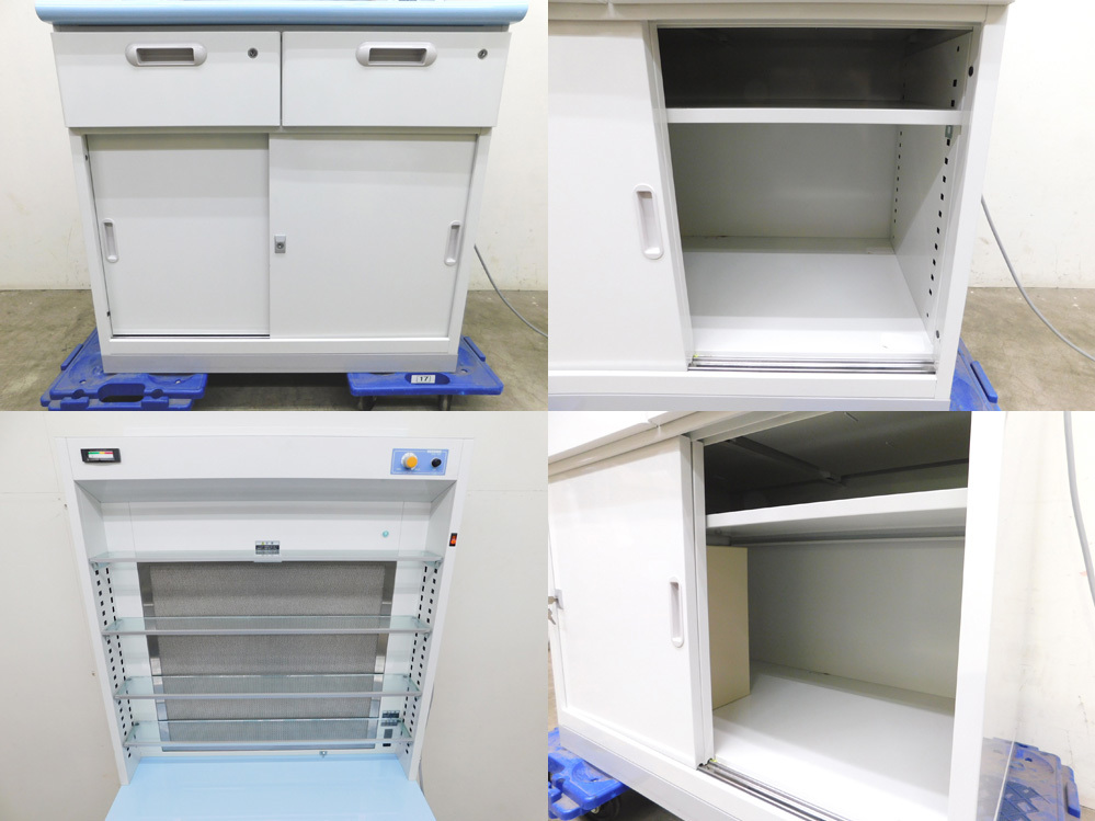  pickup limitation Sapporo hot water mountain factory /yuyama upper part compilation rubbish equipment USO-900(M) attaching style . pcs / shelves used width 900 height 1800 depth 600mm safe attaching Sapporo city only delivery possible 