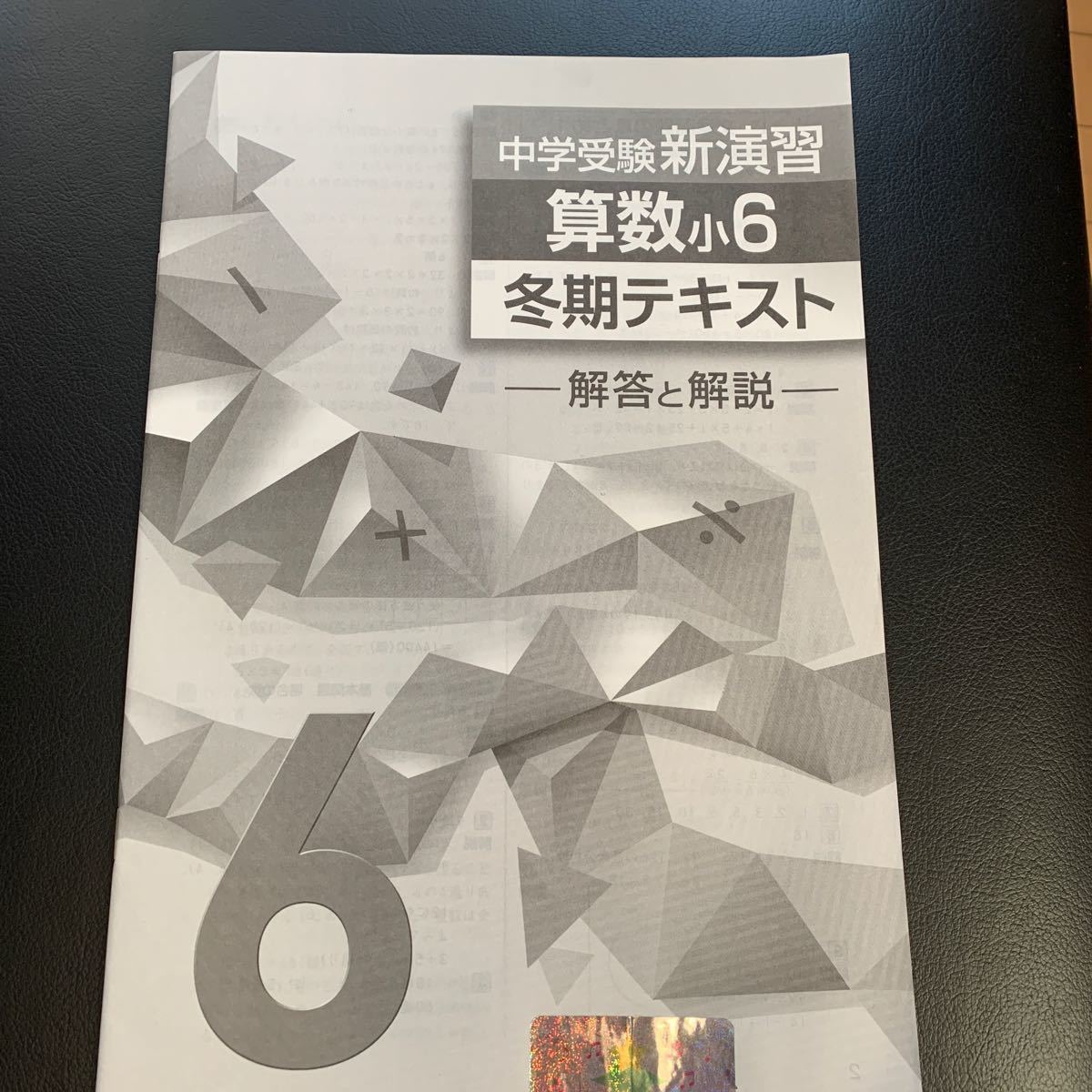 【値下げしました】中学受験 新演習　小6 冬期テキスト　算数・国語