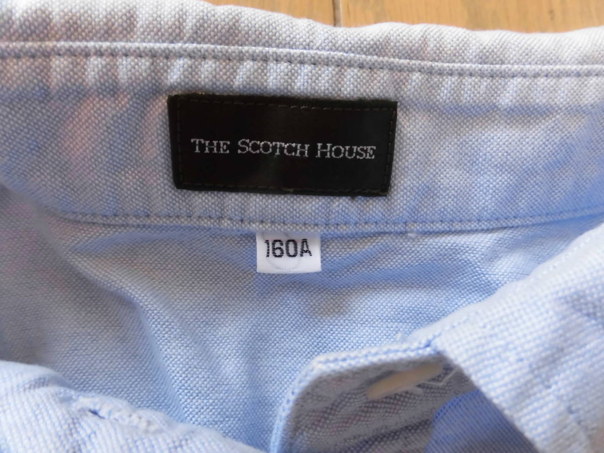  Scotch house * прекрасное качество бледно-голубой половина .. рубашка One-piece *160