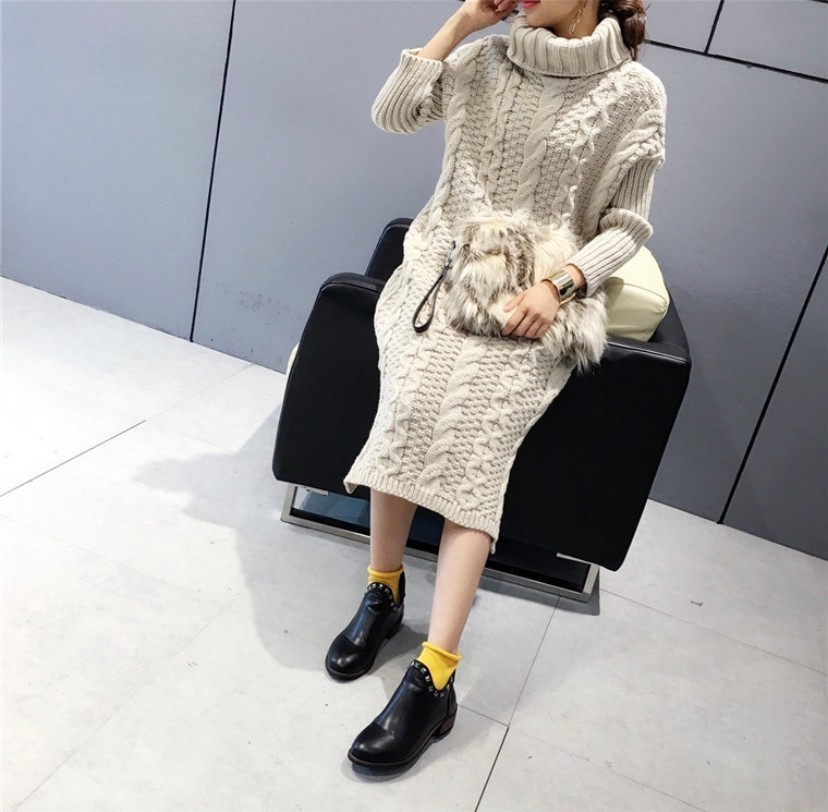 Paypayフリマ ロングセータードレス ニットワンピース 韓国ファッション 冬コーデ Paypayフリマ ロングセータードレス ニットワンピース 韓国ファッション 冬コーデ
