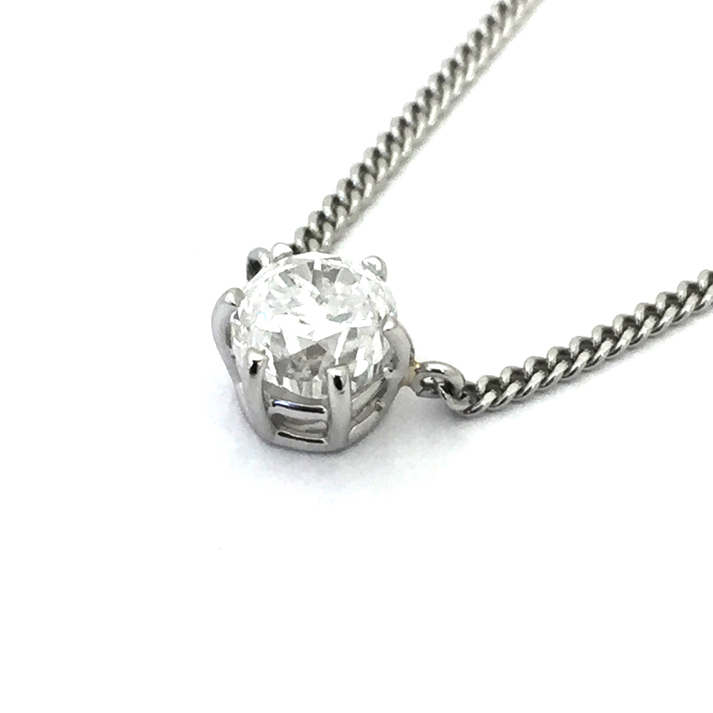 2021高い素材 Pt850 ダイヤ ネックレス D 1.01ct 一粒ダイヤネックレス ...