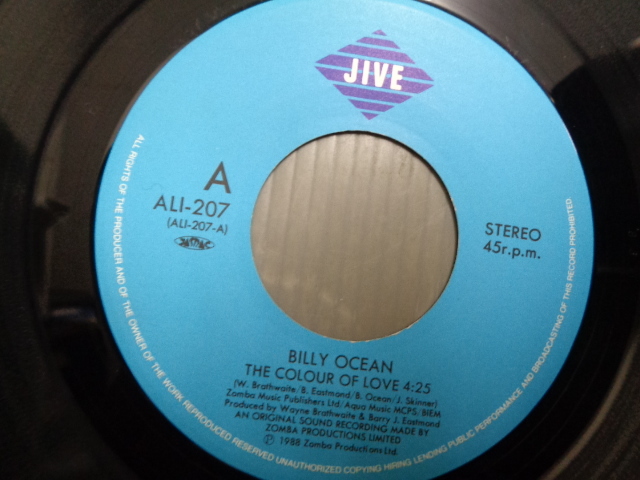 ビリー・オーシャンBILLY OCEAN/カラー・オブ・ラヴTHE COLOUR OF LOVE★シングル_画像5