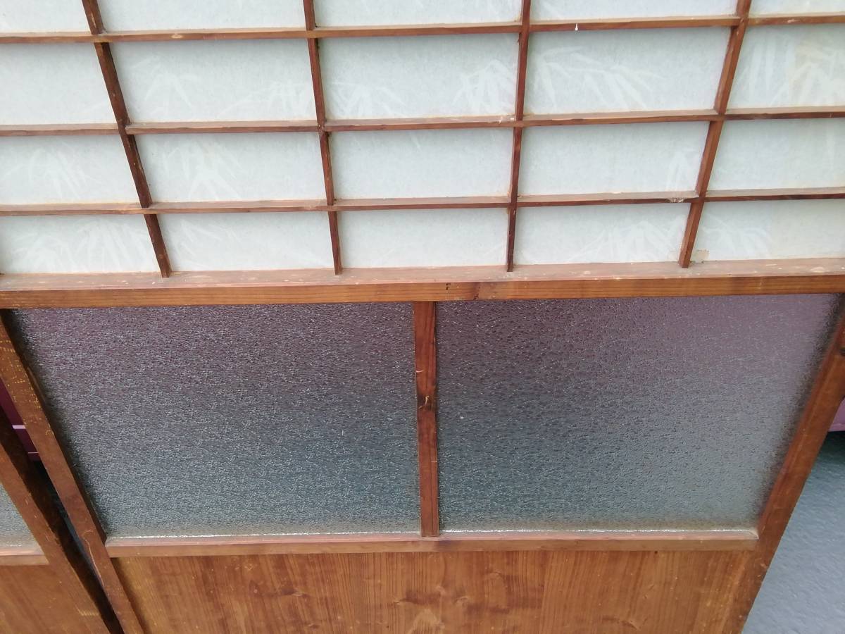 引き取り限定!昭和レトロ/古い/建具/リフォーム/古民家再生/ガラス戸