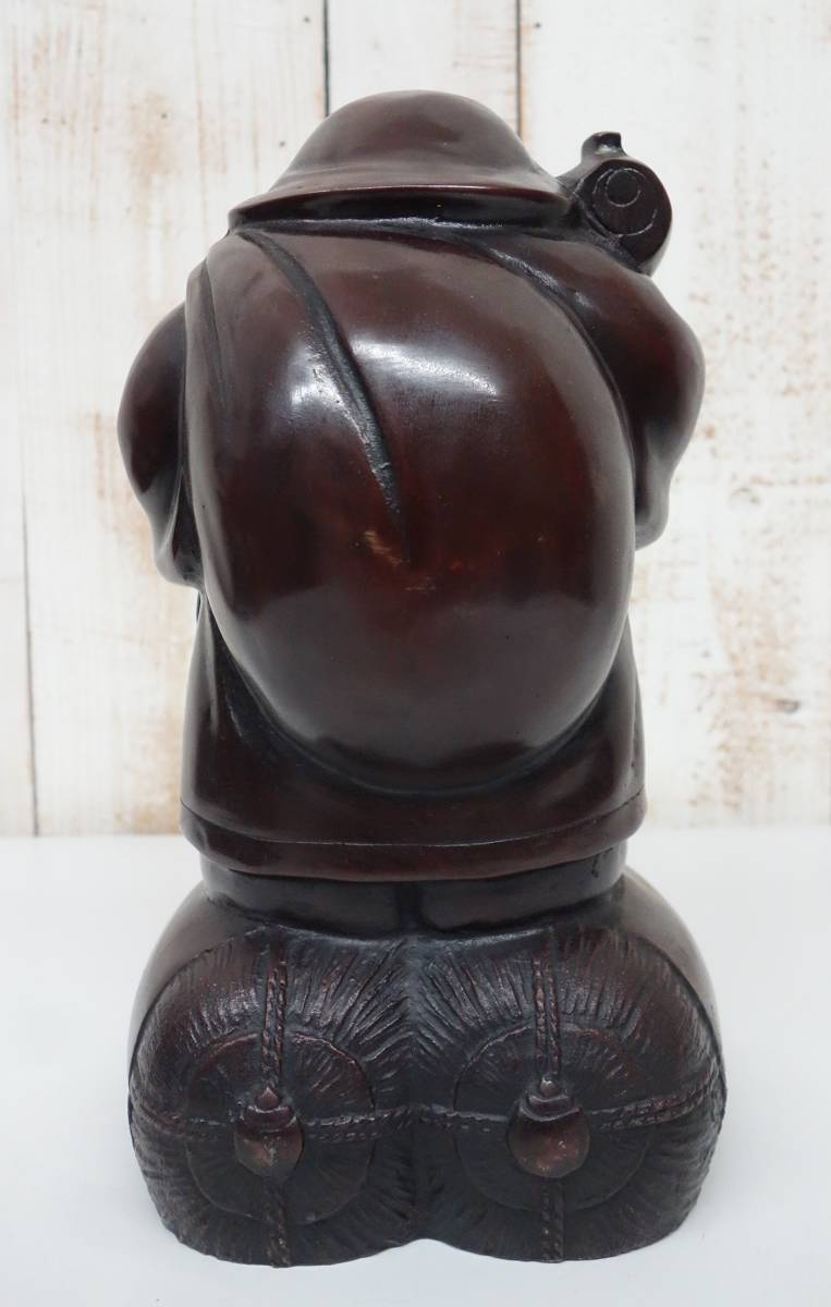 時代 伝統工芸 工芸美術*二俵大黒 大黒様 大黒天 大型置物 時代 伝統工芸 工芸美術*二俵大黒 大黒様 大黒天 大型置物