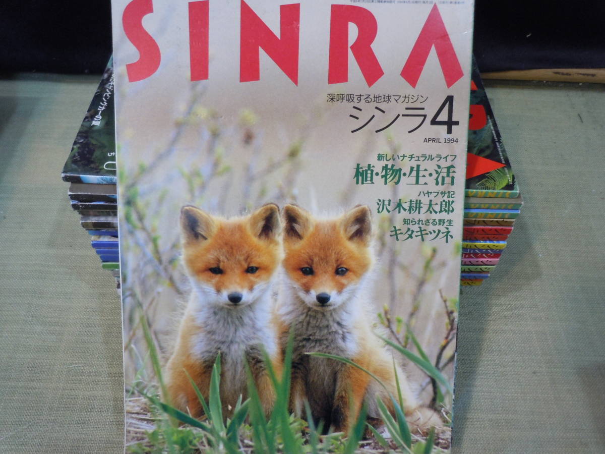ARS書店【SINRA】シンラ・1994年4月～不揃い17冊～新しいナチュラルライフ 植物生活～自然の宿・自然派人間の人生設計・星を観る人間など