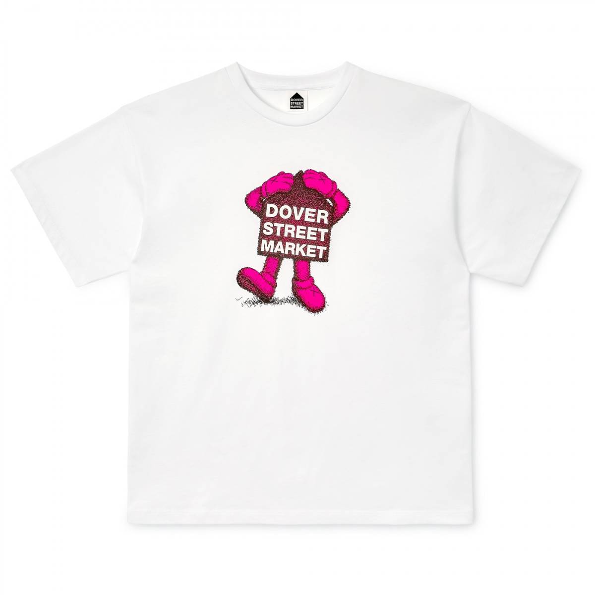 Fluro Rebellion Kaws (カウズ) x Dover Street Market T-Shirt Pink_画像1