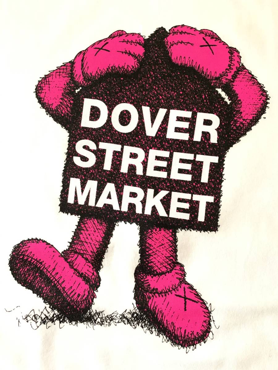 Fluro Rebellion Kaws (カウズ) x Dover Street Market T-Shirt Pink_画像2