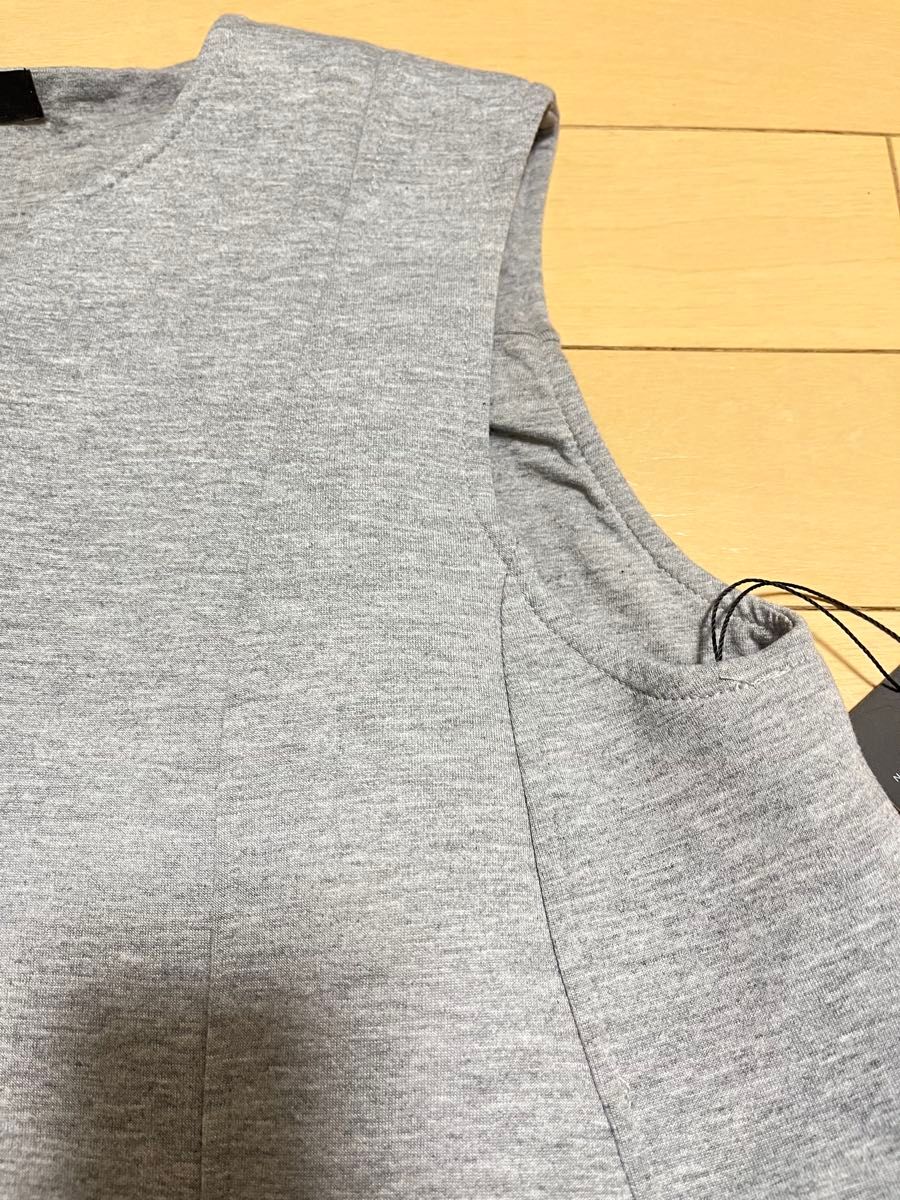 新品／anuans アニュアンス タックフレアカットベスト グレー｜Yahoo