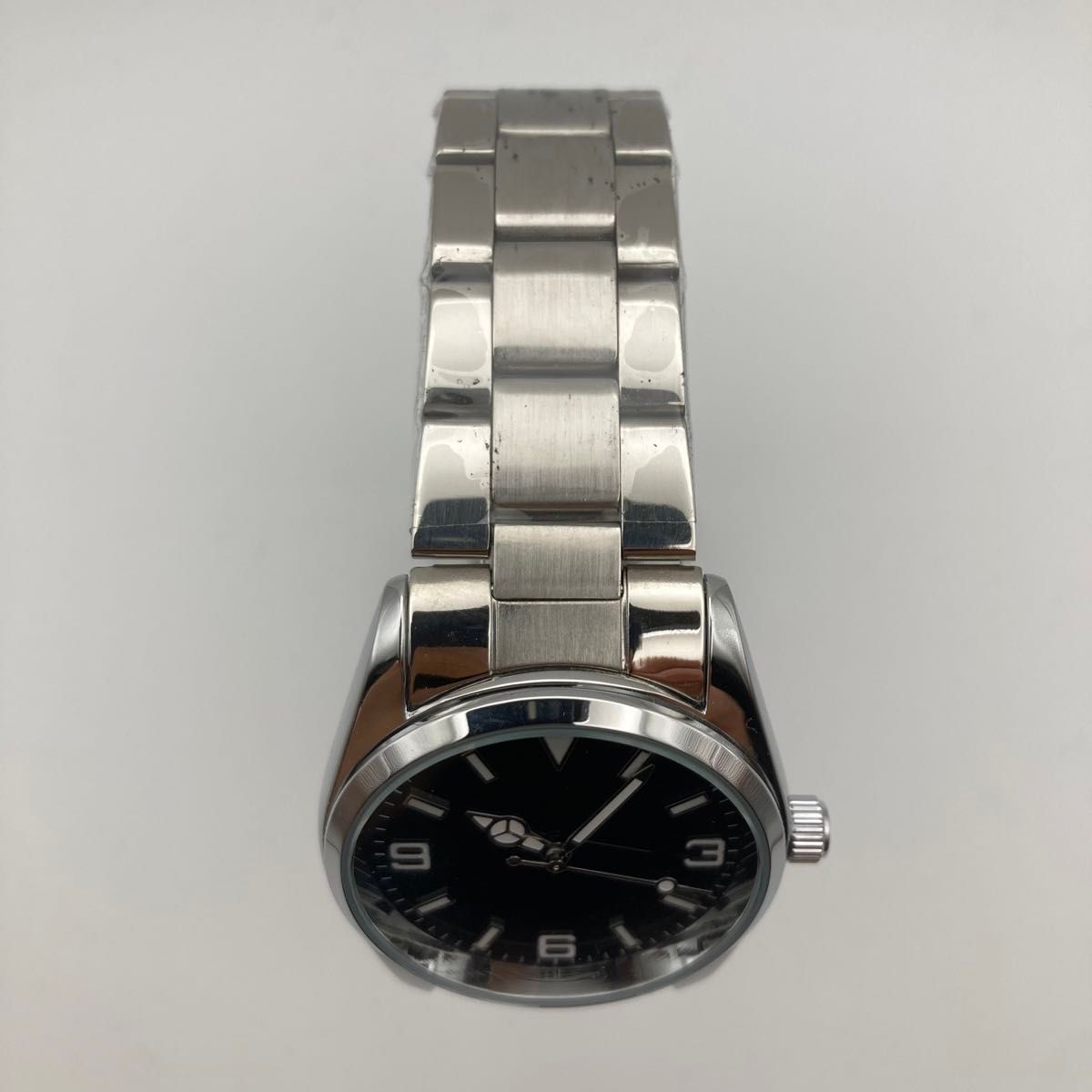 ノーロゴ カスタムウォッチ スイープ運針 腕時計 ビジネス ドレス