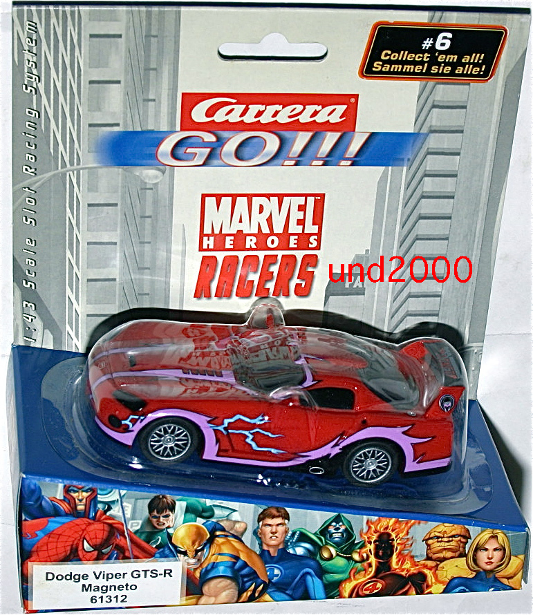 カレラGO!!! マーベル マグニートー 1/43 ダッジ バイパー GTS-R スロットカー Marvel Magneto Dodge Viper Carrera Slot Car X-Men X-メン_画像1