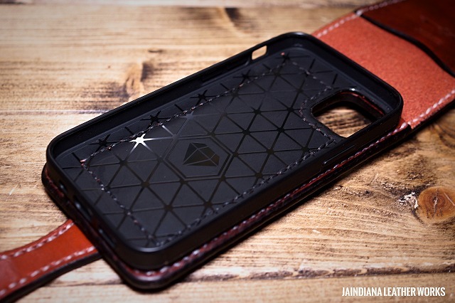 ハンドメイド/サドルレザー iPhone 12miniケース ビンンテージ ハンドメイド/サドルレザー iPhone 12miniケース ビンンテージ