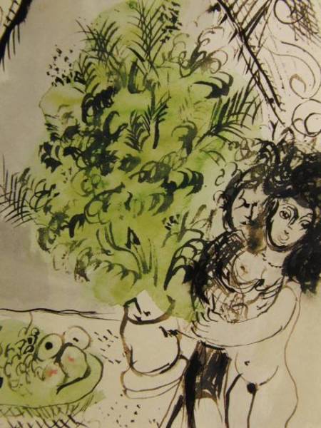 MARC CHAGALL、LOVERS AND BOUQUET、海外版超希少レゾネ、新品額装付、送料込み、y321のサムネイル