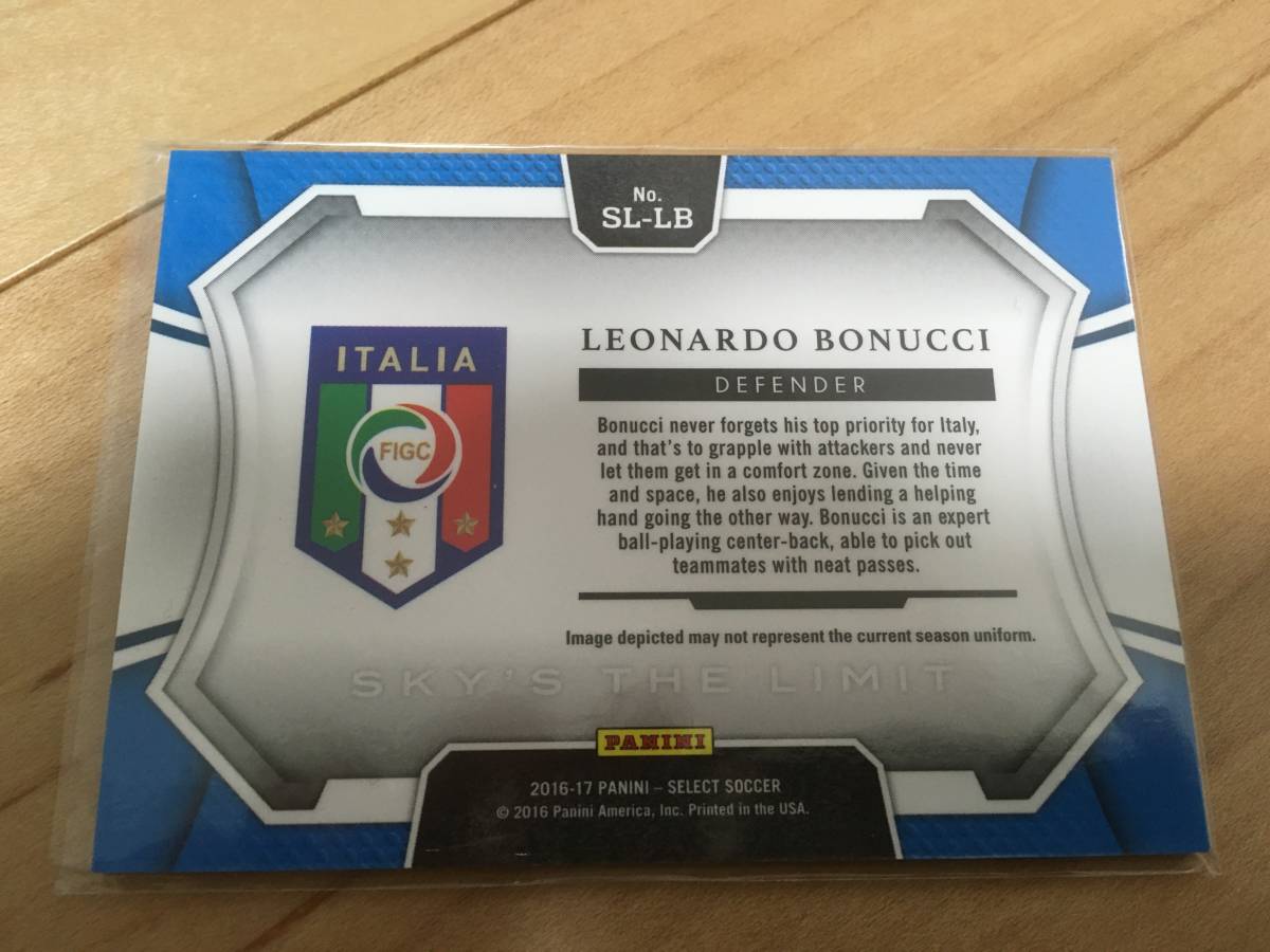 2016－17PANINI SELECT ボヌッチ　イタリア　SKY‘S THE LIMIT_画像2