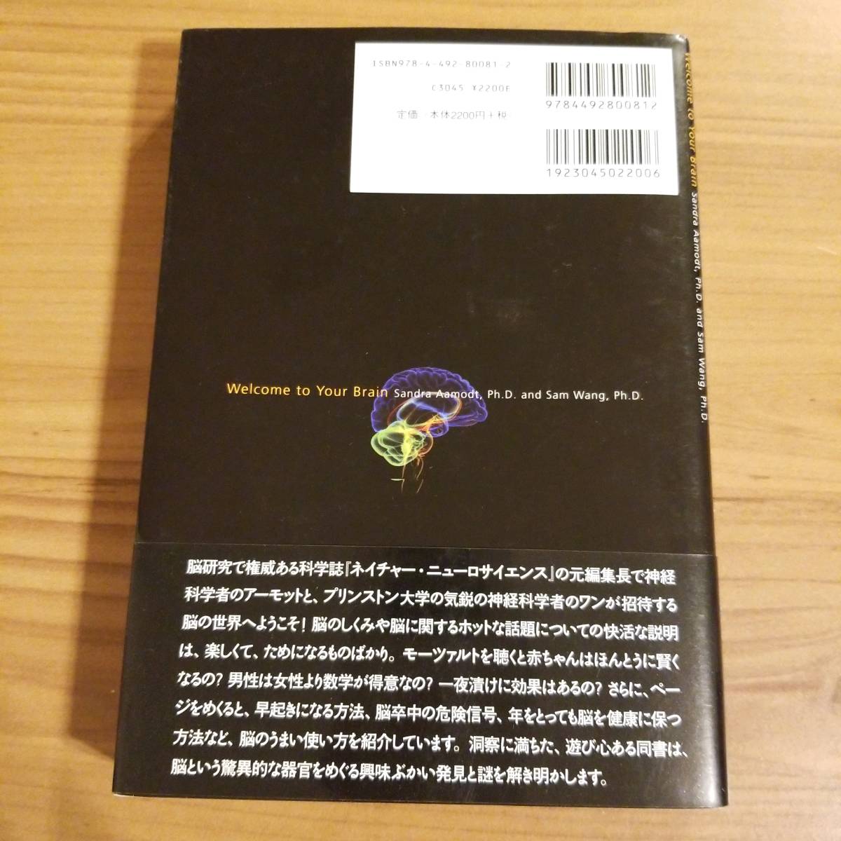 G619 最新脳科学で読み解く 脳のしくみ サンドラ・アーモット サム・ワン 東洋経済新報社 神経科学 _画像2