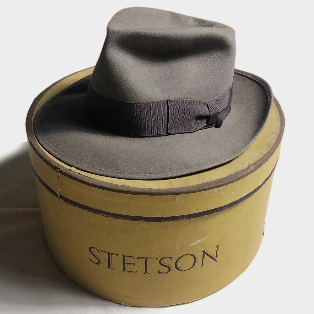 超レア! 40年代 STETSON 57.5CM FLAGSHIP フラッグシップ ステットソン USA アメリカンエアーラインズ VINTAGE ヴィンテージ HAT ハット 着