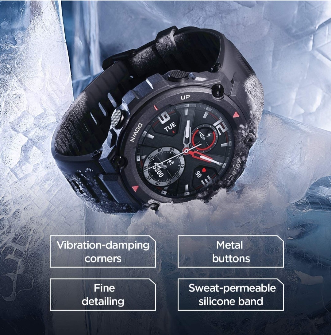 新品未使用 AMAZFIT T-Rex スマートウォッチ カモグリーン 新品未使用 AMAZFIT T-Rex スマートウォッチ カモグリーン