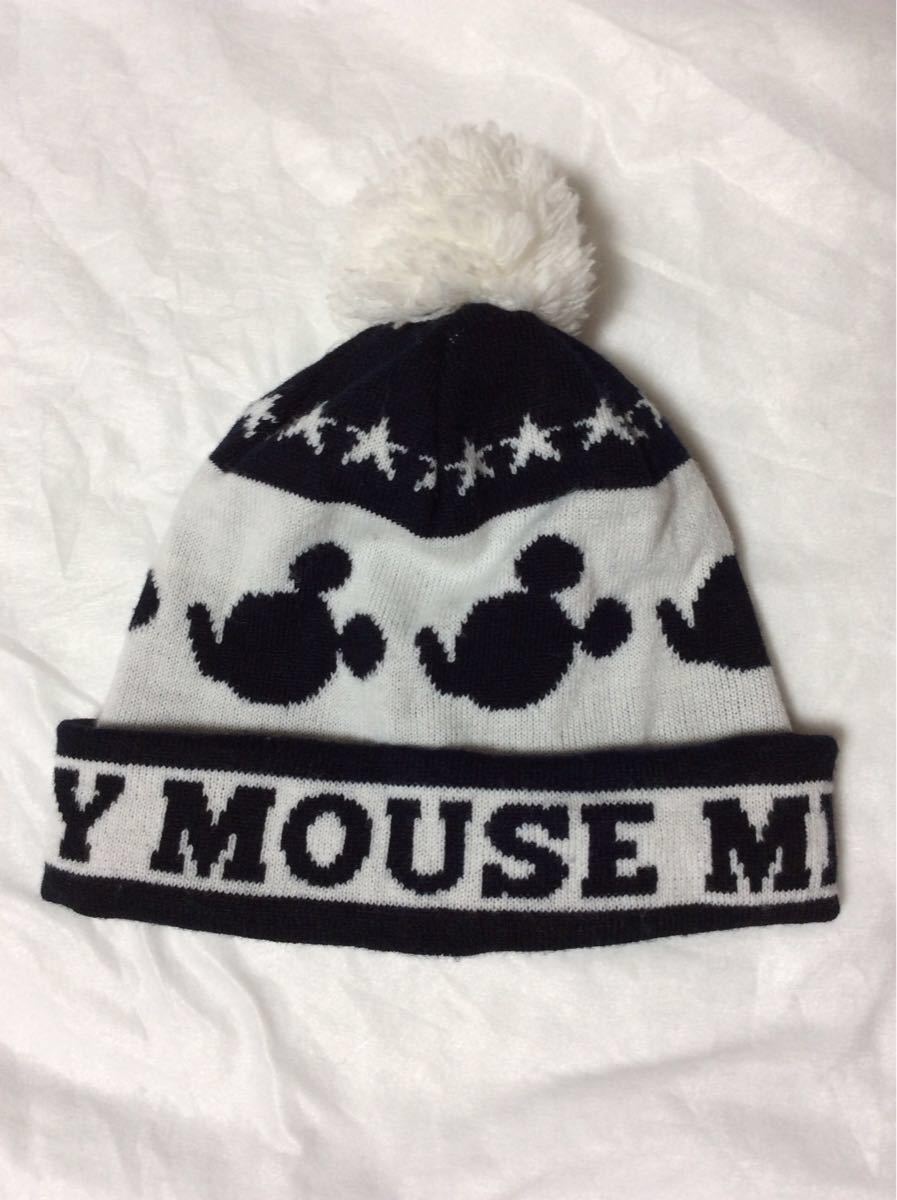 Paypayフリマ Disney ミッキーマウス柄 ニット帽 大人用 Paypayフリマ Disney ミッキーマウス柄 ニット帽 大人用